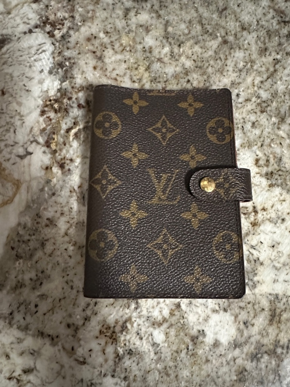 Louis Vuitton Monogram Snap Notebook Cover in Brown and Gold - PROJECT - Picture 3 of 11
